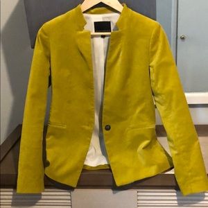 Banana Republic green velvet blazer